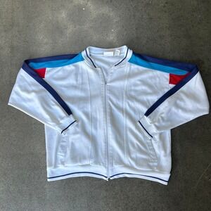 Vintage 90s Main Event Big Man Size XL Color Block‎ Full Zip Fleece Jacket